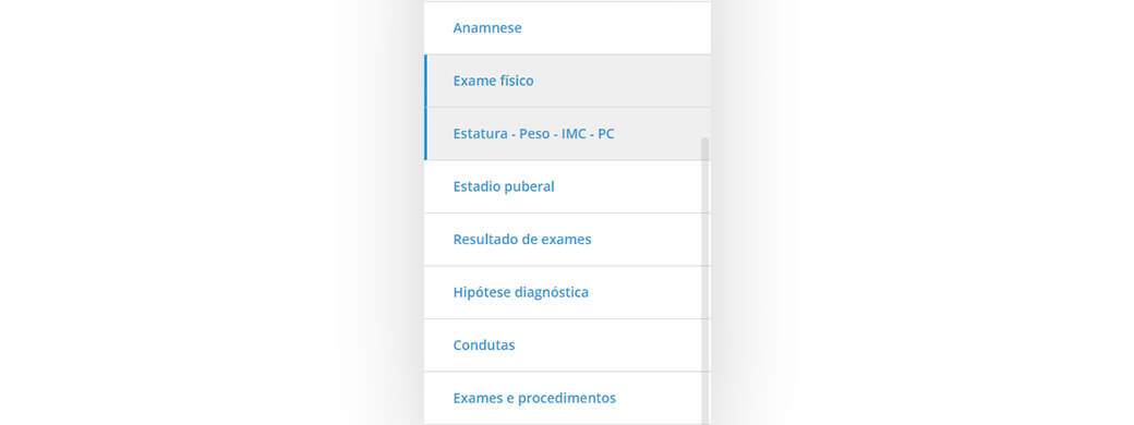 menu iclinic