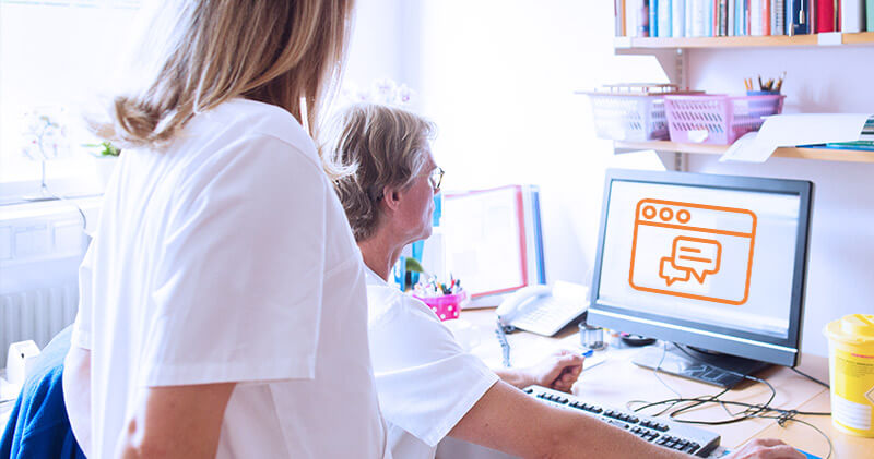 chatbot medicos mexendo no software medico