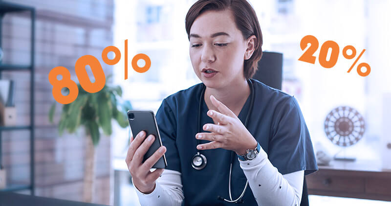 Quais os benefícios do princípio de Pareto para clínicas e consultórios médicos? 1 principio de pareto profissional de saude