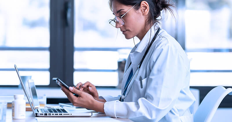gestao de filas medica no celular