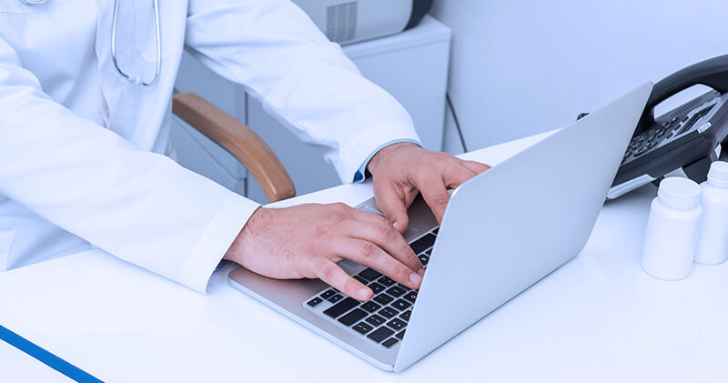 publicidade medica notebook
