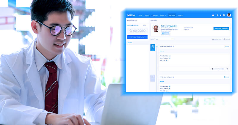 clinica virtual prontuario do paciente