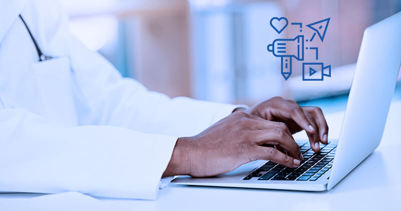 Quais os passos para implementar um consultório virtual médico? 7 consultorio virtual medico laptop